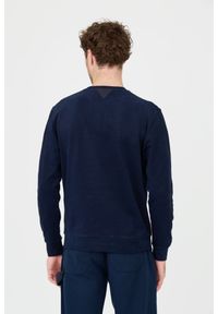 Aeronautica Militare - AERONAUTICA MILITARE Granatowy męski bawełniany longsleeve. Kolor: niebieski. Materiał: bawełna. Długość rękawa: długi rękaw