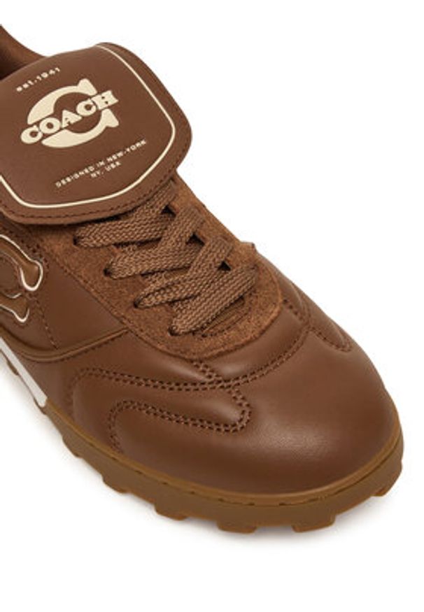 Coach Sneakersy Match CCI43 Brązowy. Kolor: brązowy. Materiał: skóra