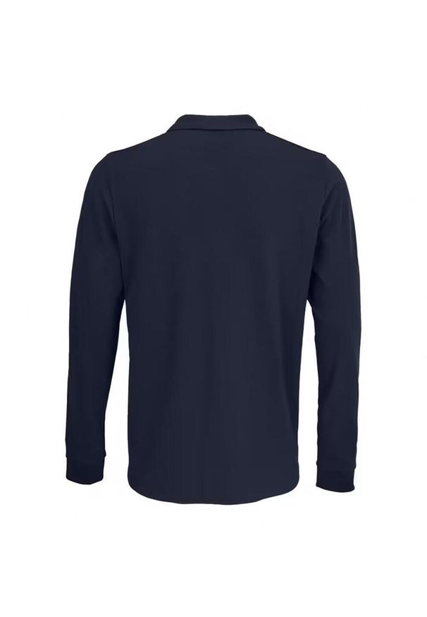 SOL'S - Koszulka Polo Z Długim Rękawem Dla Dorosłych Unisex Polycotton. Okazja: na co dzień. Typ kołnierza: polo. Kolor: niebieski. Długość rękawa: długi rękaw. Długość: długie. Styl: casual