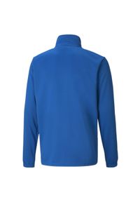 Bluza dla dzieci Puma teamRISE Training Poly Jacket Jr niebieska. Kolor: biały, niebieski, wielokolorowy. Materiał: poliester. Sport: piłka nożna #1
