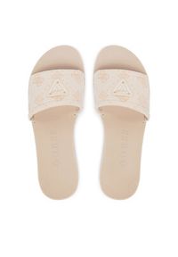 Guess Klapki FLJELS FAL03 Kremowy. Kolor: kremowy. Materiał: materiał #2