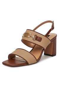 Nine West Sandały 2489-19 Beżowy. Kolor: beżowy. Materiał: materiał, syntetyk #7