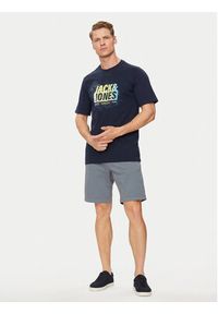 Jack & Jones - Jack&Jones Szorty materiałowe Harlow 12252966 Szary Tapered Fit. Kolor: szary. Materiał: bawełna #4