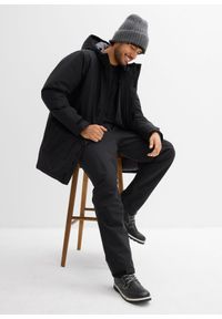 bonprix - Kurtka funkcjonalna, wodoodporna, z pikowaną podszewką. Kolor: czarny. Materiał: hardshell #3