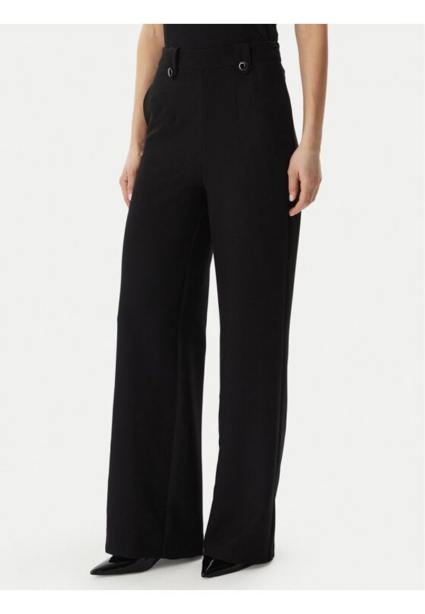 Morgan Spodnie materiałowe 261-PINTA.F Czarny Regular Fit. Kolor: czarny. Materiał: syntetyk