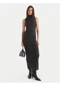 Marella Sukienka dzianinowa Ilsa 2523326072 Szary Slim Fit. Kolor: szary. Materiał: syntetyk