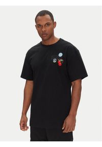 Ellesse T-Shirt Stickero SHZ21993 Czarny Regular Fit. Kolor: czarny. Materiał: bawełna