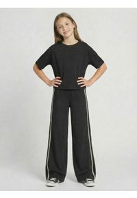 Sinsay - Spodnie z lampasem - czarny. Kolor: czarny #1
