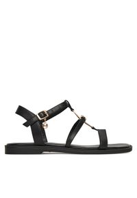 MEXX Sandały MX/023C-EST Czarny. Kolor: czarny. Materiał: skóra