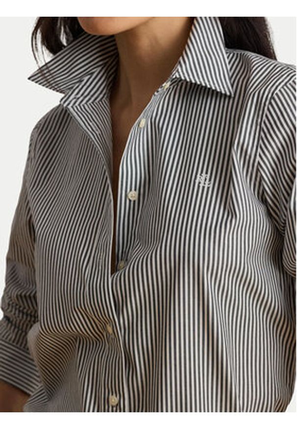 Lauren Ralph Lauren - LAUREN RALPH LAUREN Koszula Jamelko 200859048002 Czarny Regular Fit. Kolor: czarny. Materiał: bawełna