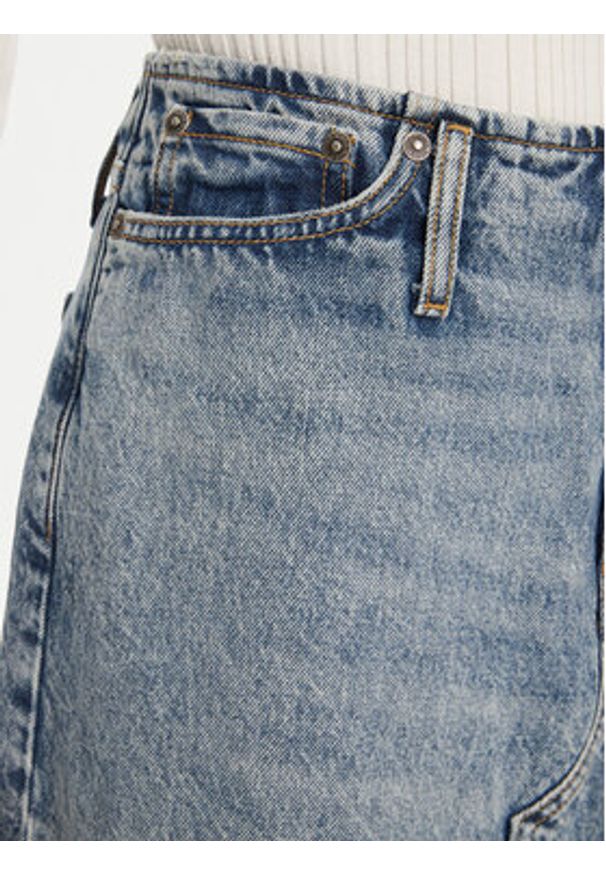 Hugo - HUGO Spódnica jeansowa 50530310 Niebieski Regular Fit. Kolor: niebieski. Materiał: bawełna