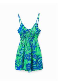 Desigual Sukienka letnia Milos 23SWMW14 Zielony Regular Fit. Kolor: zielony. Materiał: wiskoza. Sezon: lato #4