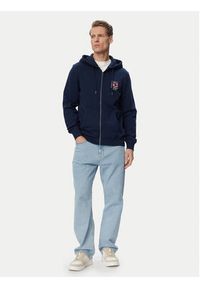 TOMMY HILFIGER - Tommy Hilfiger Bluza MW0MW43382 Granatowy Regular Fit. Kolor: niebieski. Materiał: bawełna #4