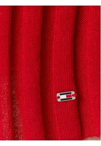TOMMY HILFIGER - Tommy Hilfiger Sukienka dzianinowa WW0WW45653 Czerwony Slim Fit. Kolor: czerwony. Materiał: lyocell #3