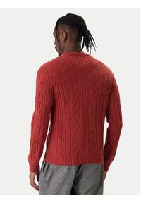 GANT - Gant Sweter 8050213 Czerwony Regular Fit. Kolor: czerwony. Materiał: wełna #5