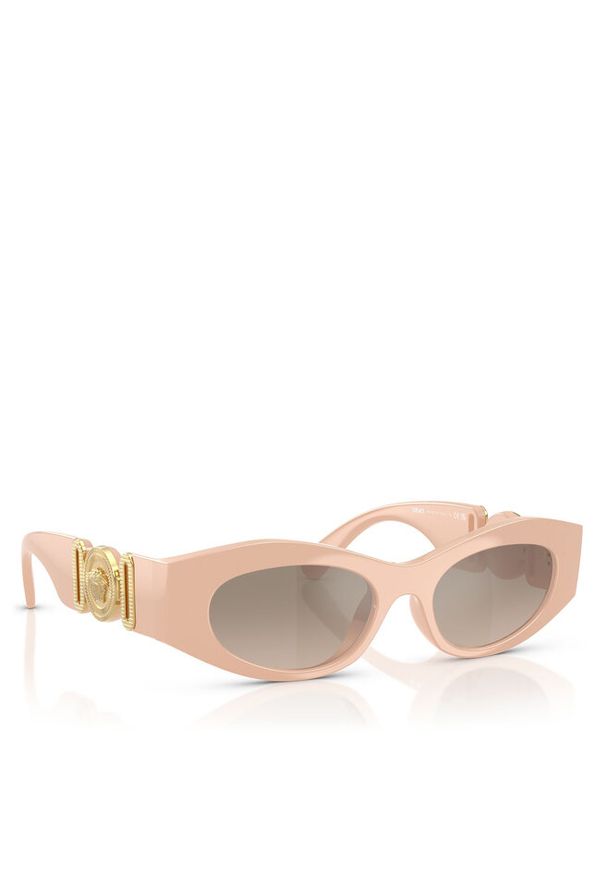 VERSACE - Okulary przeciwsłoneczne Versace. Kolor: kremowy