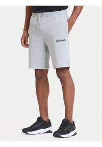 Napapijri Szorty sportowe N-Gori NP0A4IBQ Szary Regular Fit. Kolor: szary. Materiał: bawełna. Styl: sportowy #1