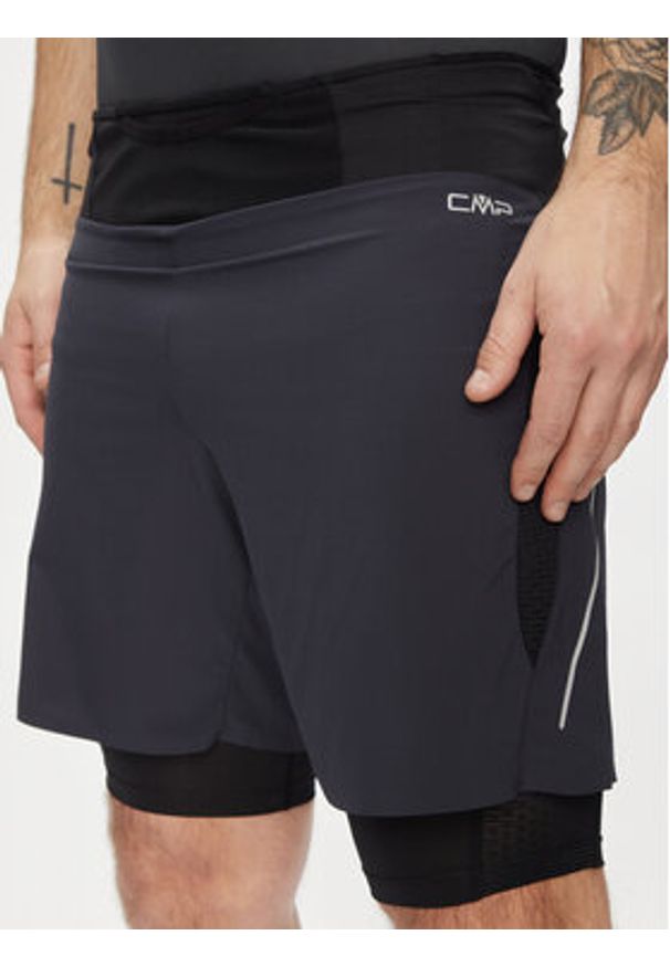 CMP Szorty sportowe 32C6747 Szary Regular Fit. Kolor: szary. Materiał: syntetyk