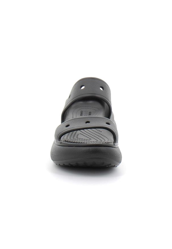 Klapki damskie na platformie Crocs CRUSH. Kolor: czarny. Obcas: na platformie