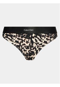 Calvin Klein Swimwear Dół od bikini KW0KW02490 Czarny. Kolor: czarny. Materiał: syntetyk