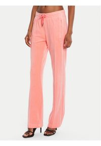 Juicy Couture Spodnie dresowe Tina JCAPW045 Pomarańczowy Regular Fit. Kolor: pomarańczowy. Materiał: syntetyk #1