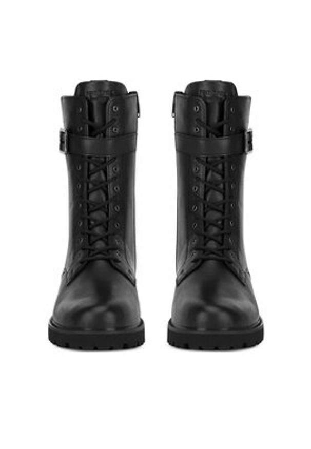 Remonte Trzewiki D8664-00 Czarny. Kolor: czarny. Materiał: skóra