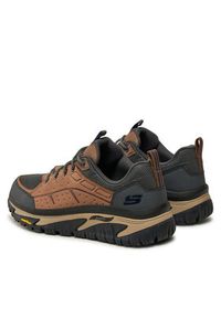 skechers - Skechers Sneakersy Arch Fit Road Walker 237488/BRMT Brązowy. Kolor: brązowy. Materiał: skóra