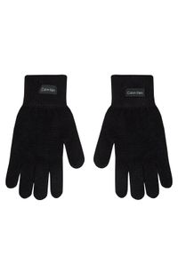 Calvin Klein Rękawiczki Damskie Essential Knit Gloves K60K611167 Czarny. Kolor: czarny. Materiał: bawełna