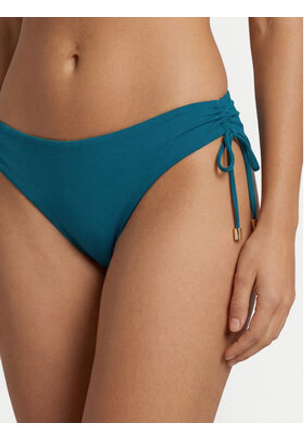Max Mara Beachwear Dół od bikini Sandra 2616821229 Turkusowy. Kolor: turkusowy. Materiał: syntetyk