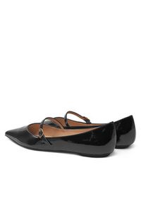 Stuart Weitzman Półbuty Emilia Mary Jane Fla SH288 Czarny. Kolor: czarny. Materiał: skóra, lakier #3