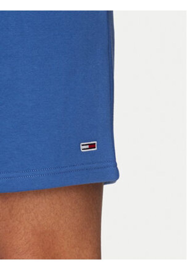 Tommy Jeans Szorty sportowe Flag Beach DM0DM21931 Niebieski Regular Fit. Kolor: niebieski. Materiał: bawełna. Styl: sportowy