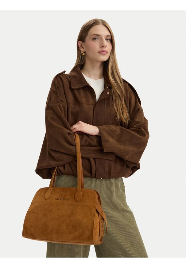 Love Moschino - LOVE MOSCHINO Torebka JC4272PP0OKJ0200 Brązowy. Kolor: brązowy. Materiał: skórzane