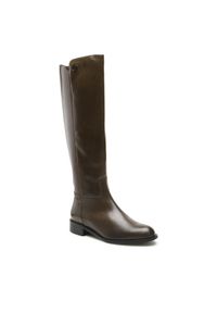 Solo Femme Kozaki 33944-04-M47/000-51-00 Zielony. Kolor: zielony. Materiał: skóra #1