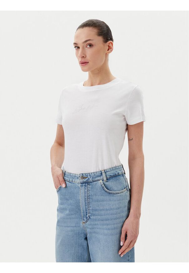 BOSS T-Shirt C_Esogo_2 50538826 Écru Regular Fit. Materiał: bawełna