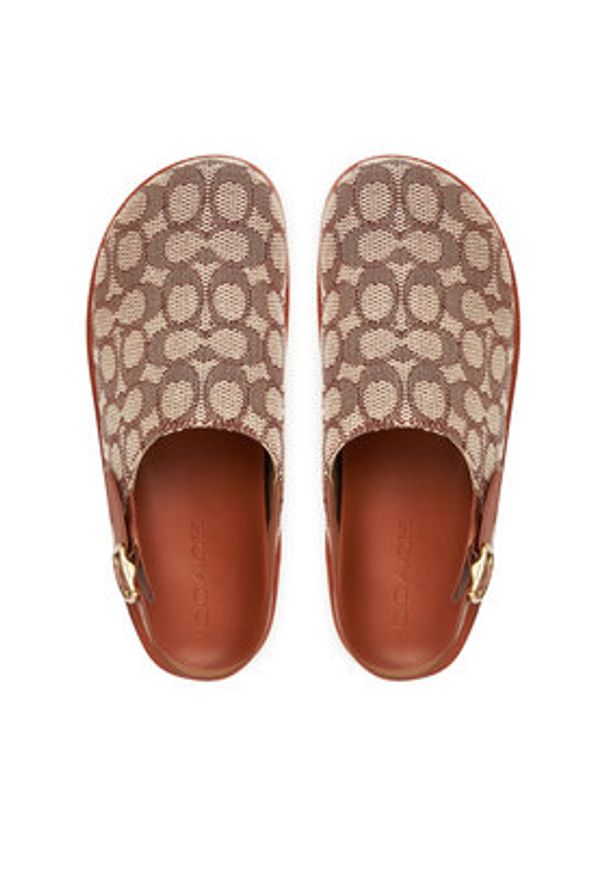 Coach Sandały Sculpted C CBO53 Brązowy. Kolor: brązowy. Materiał: materiał