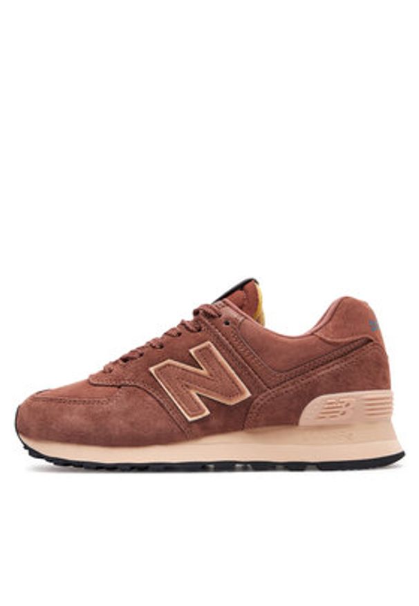 New Balance Sneakersy U574LWG Brązowy. Kolor: brązowy. Materiał: materiał. Model: New Balance 574
