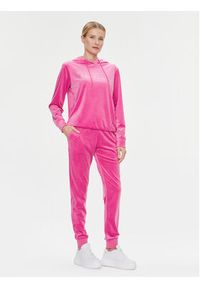 Guess Bluza Couture V4RQ25 KBXI2 Różowy Regular Fit. Kolor: różowy. Materiał: syntetyk #4