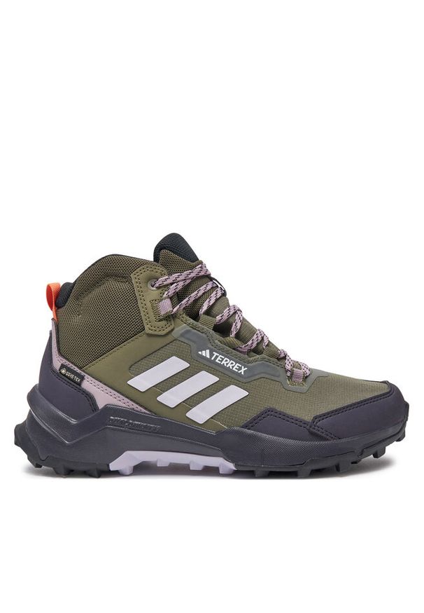 Adidas - Trekkingi adidas. Kolor: zielony. Technologia: Gore-Tex. Model: Adidas Terrex. Sport: turystyka piesza