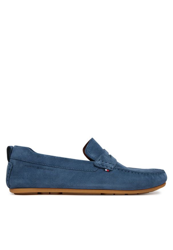 TOMMY HILFIGER - Tommy Hilfiger Mokasyny Core Hilfiegr Suede Driver FM0FM05789 Niebieski. Kolor: niebieski. Materiał: zamsz, skóra