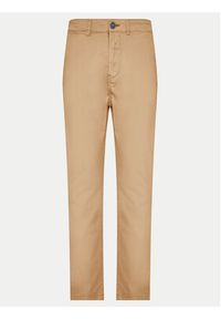 Napapijri Chinosy M-Puyo NP0A4H98 Brązowy Slim Fit. Kolor: brązowy. Materiał: bawełna #6