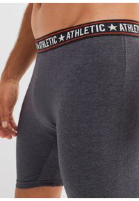 bonprix - Długie bokserki o dopasowanym kroju z bawełną (2 pary). Kolor: szary. Materiał: bawełna. Długość: długie #3