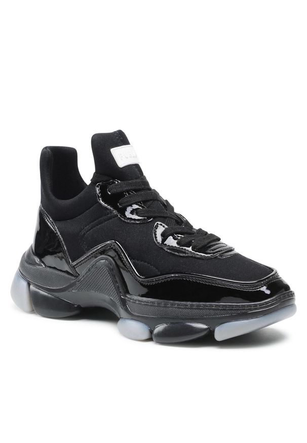 Furla - Sneakersy FURLA - Wonderfurla YE30WOF-BX0089-O6000-1-023-20-AL-3500 S Nero. Kolor: czarny. Materiał: materiał, skóra, lakier