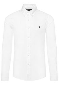 Polo Ralph Lauren Koszula Classics 710736557 Biały Slim Fit. Typ kołnierza: polo. Kolor: biały. Materiał: bawełna #5