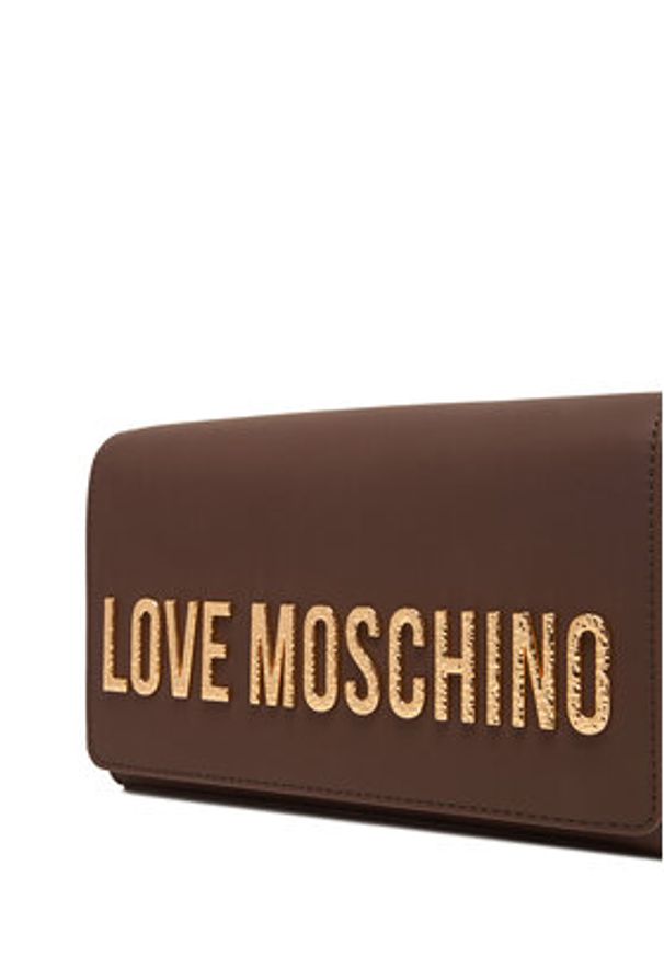 Love Moschino - LOVE MOSCHINO Torebka JC4121PP0NKD031A Brązowy. Kolor: brązowy. Materiał: skórzane