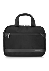 Wittchen - Męska torba na laptopa 13” z krytym suwakiem mała. Kolor: czarny. Materiał: poliester. Styl: sportowy, casual, klasyczny, elegancki, biznesowy #1