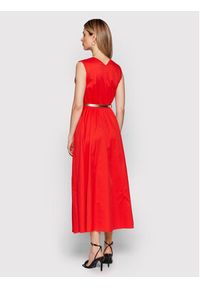 Rinascimento Sukienka letnia CFC0018569002 Czerwony Regular Fit. Kolor: czerwony. Materiał: bawełna. Sezon: lato