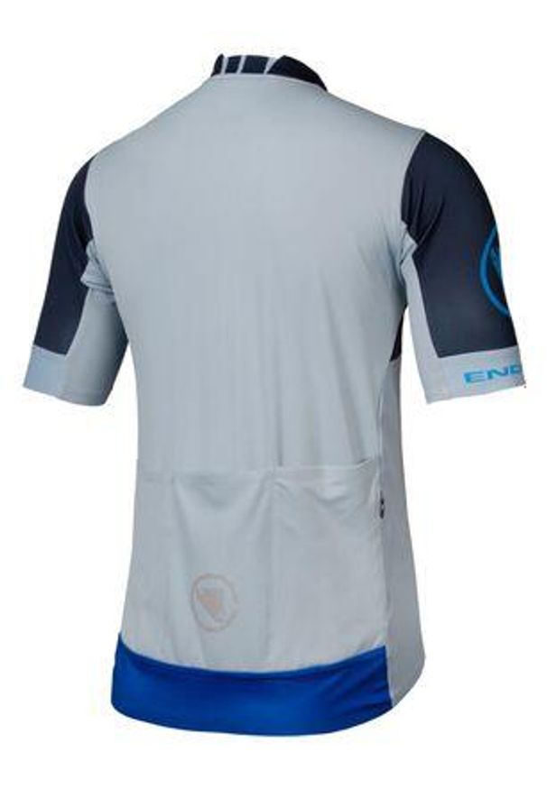 ENDURA - Koszulka rowerowa męska Endura FS260 Print S/S ink. Kolor: niebieski. Wzór: nadruk. Sport: kolarstwo