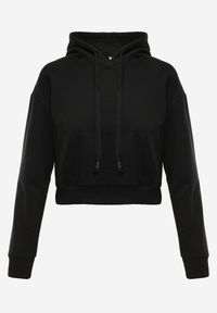 Renee - Czarna Bluza z Kapturem i Bawełną Ozdobiona Ściągaczami Evianae. Okazja: na spacer, na co dzień. Typ kołnierza: kaptur. Kolor: czarny. Materiał: bawełna. Długość rękawa: długi rękaw. Długość: długie. Wzór: aplikacja. Styl: casual #5