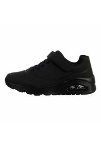 skechers - Buty do chodzenia dla dzieci Skechers Uno Air Blitz. Okazja: na co dzień. Zapięcie: rzepy. Kolor: czarny. Materiał: syntetyk, materiał. Szerokość cholewki: normalna. Model: Skechers Sport. Sport: turystyka piesza