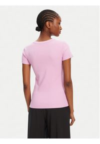 Hugo - HUGO T-Shirt Easy 50523924 Różowy Slim Fit. Kolor: różowy. Materiał: bawełna